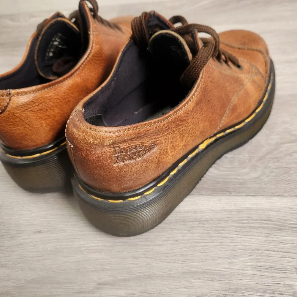 Vintage Dr Martens Brown Leather‎ Shoes Size 6 Y2K Wingtip  display picture 2